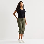 St. John's Bay Womens Tall Straight Mid Rise Capri Pant