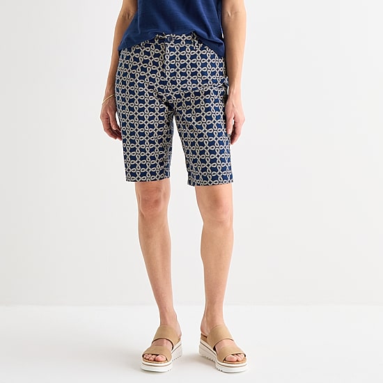 St. John's Bay Womens 11" Tall Bermuda Short