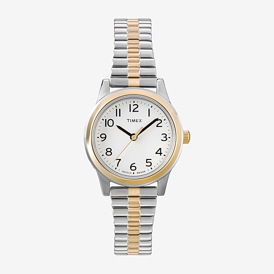 Timex® Easy Reader Two Tone Womens Expansion Strap Watch