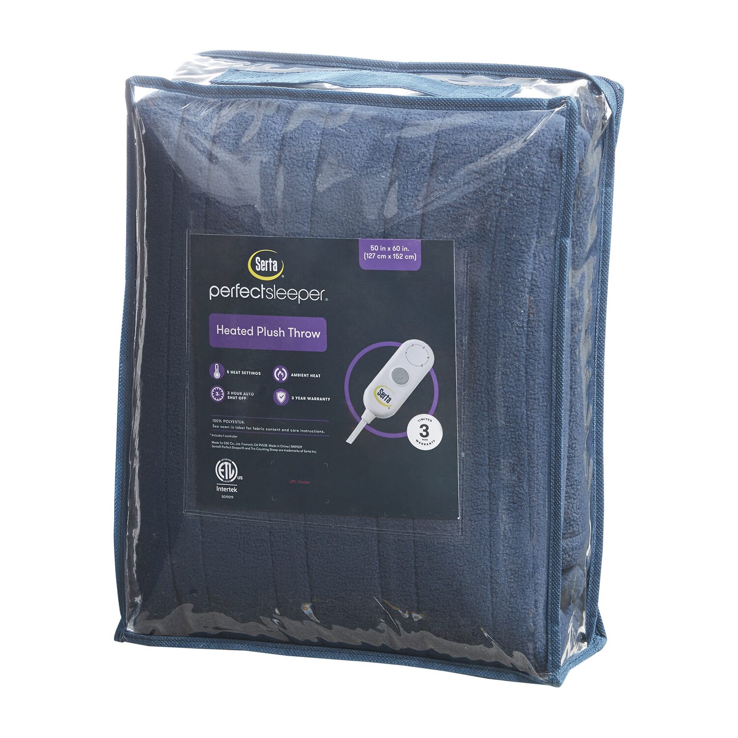 Serta Fleece to Sherpa Electric Throw