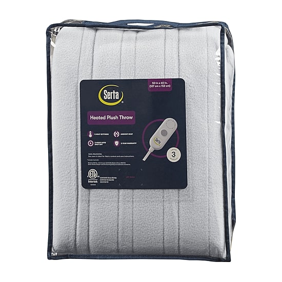 Serta Fleece to Sherpa Electric Throw