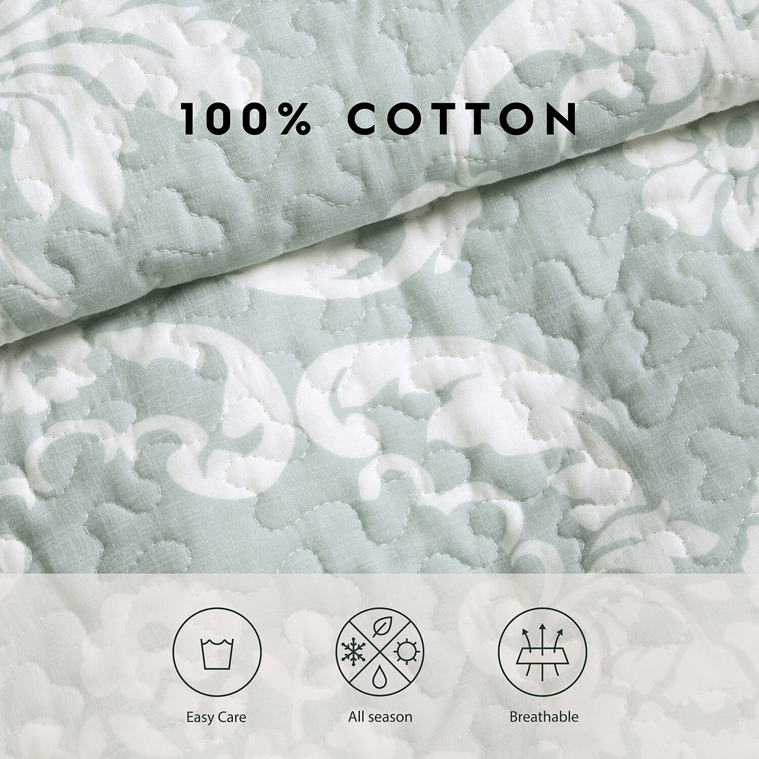 Laura Ashley Venetia Floral Reversible Quilt Set