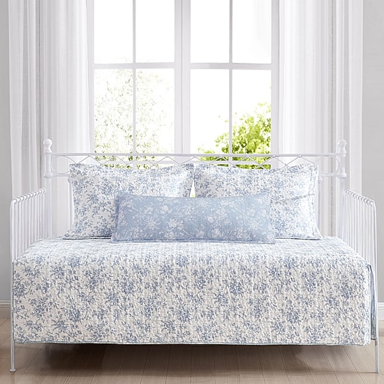 Laura Ashley Walled Garden Floral Daybed Cover Set