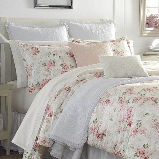 Laura Ashley Wisteria Floral Midweight Comforter