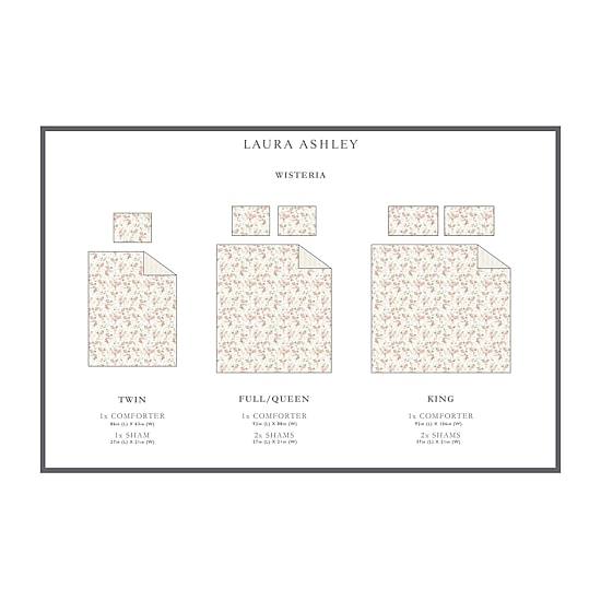 Laura Ashley Wisteria Floral Midweight Comforter