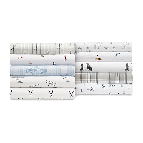 Eddie Bauer 100% Cotton Percale Deep Pocket Sheet Set