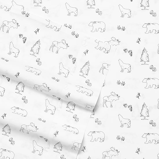 Eddie Bauer 100% Cotton Percale Deep Pocket Sheet Set
