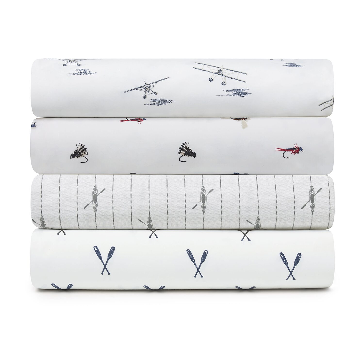 Eddie Bauer 100% Cotton Percale Deep Pocket Sheet Set
