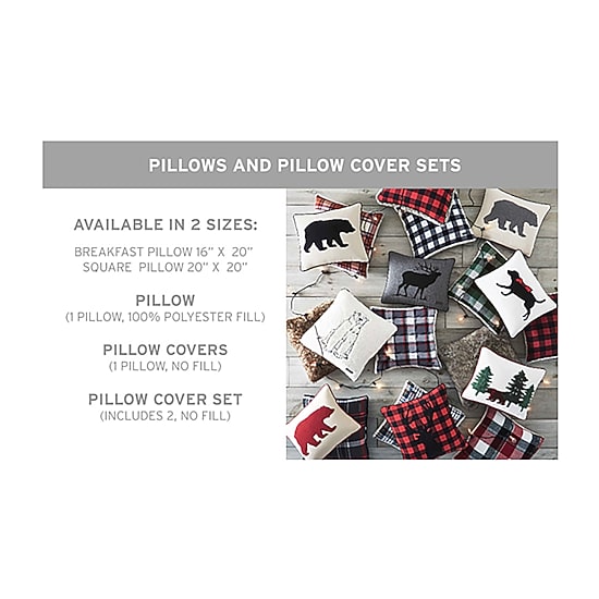 Eddie Bauer Bear Rectangular Throw Pillow