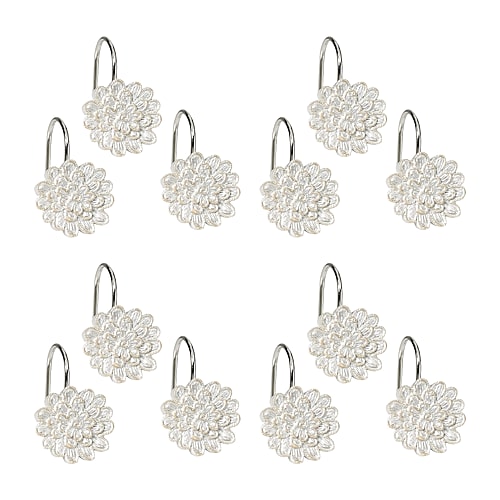 Popular Bath Rose Vine Shower Curtain Hooks, One Size, Beige