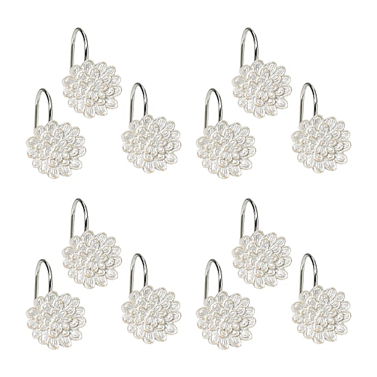 Popular Bath Rose Vine Shower Curtain Hooks