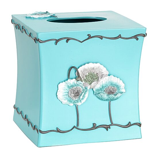 Popular Bath Poppy Fields Tissue Box Cover