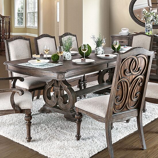 Furniture of America™ Maud Dining And Kitchen Collection Rectangular Wood-Top Dining Table