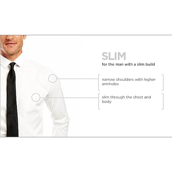J. Ferrar Ultra Comfort Slim Mens Slim Fit Stretch Fabric Wrinkle Free Long Sleeve Dress Shirt