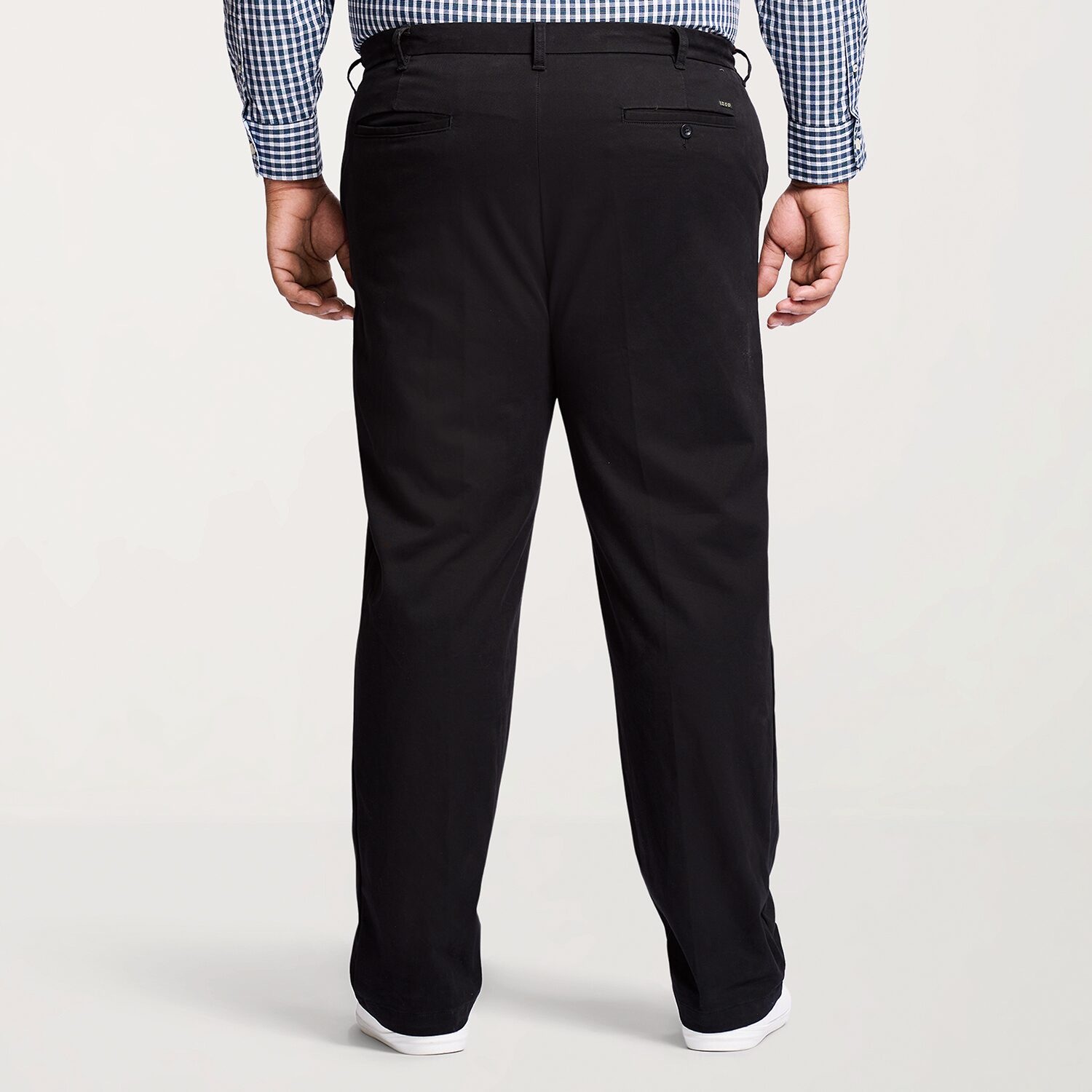 IZOD Sportflex Waistband Non Iron Performance Mens Straight Fit Big and Tall Flat Front Pant
