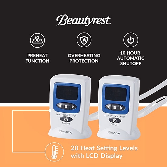 Beautyrest Microplush 20 Settings Wifi Connection Heated Electric Blankets