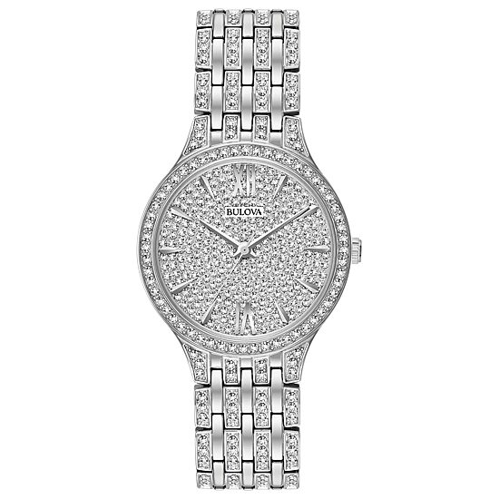 Bulova Phantom Womens Silver Tone Stainless Steel Bracelet Watch 96l243