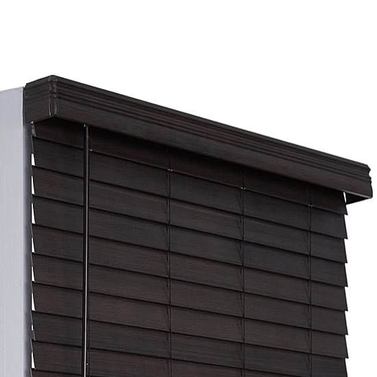 Distressed 2 1/2" Cut-To-Width Cordless Faux Wood Blind