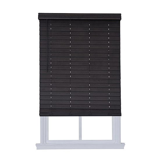 Distressed 2 1/2" Cut-To-Width Cordless Faux Wood Blind