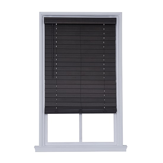 Distressed 2 1/2" Cut-To-Width Cordless Faux Wood Blind