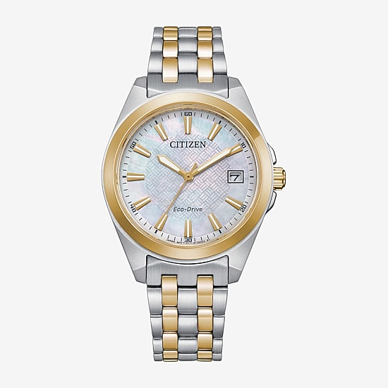 Citizen Peyten Womens Two Tone Stainless Steel Bracelet Watch Eo1224-54d