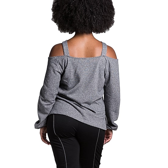 Poetic Justice Womens Crew Neck Long Sleeve Sweatshirt