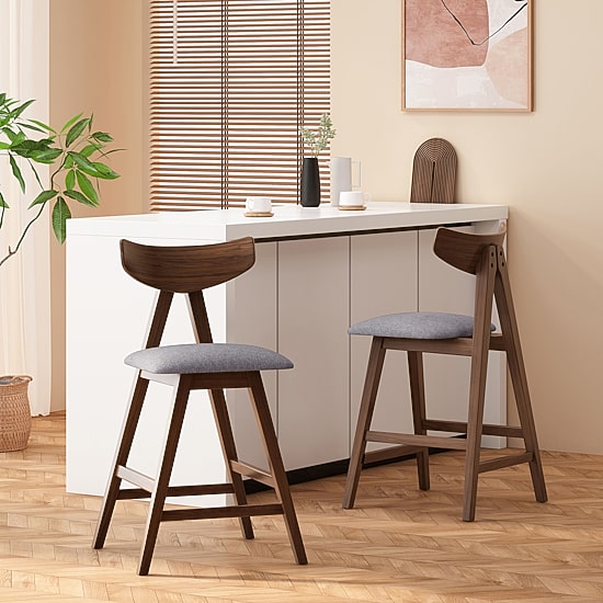 Stocker 2Pc Counter Height Upholstered Bar Stool