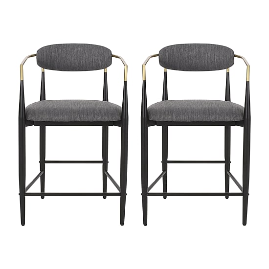 Elmore 2Pc Counter Height Upholstered Bar Stool