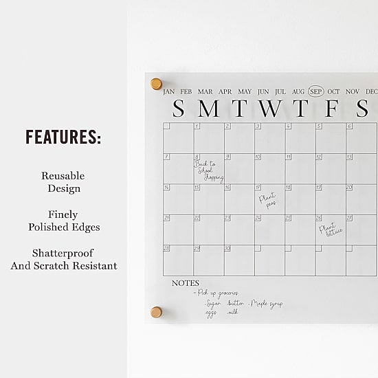 Martha Stewart Dry Erase Wall Calendar