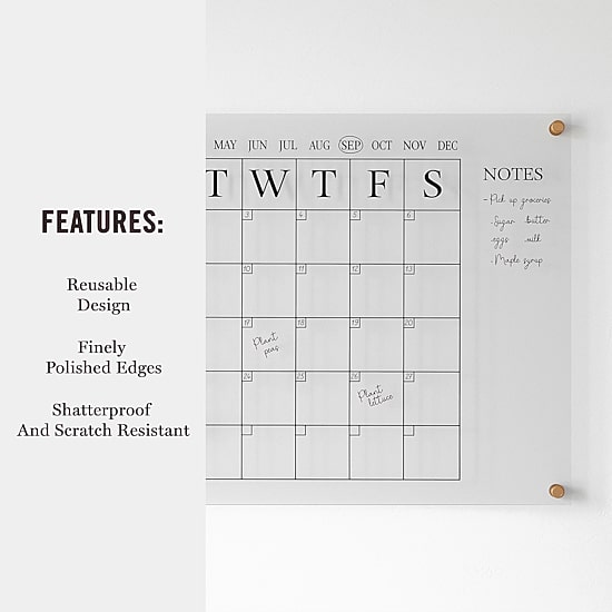 Martha Stewart Wall Calendar With Notes