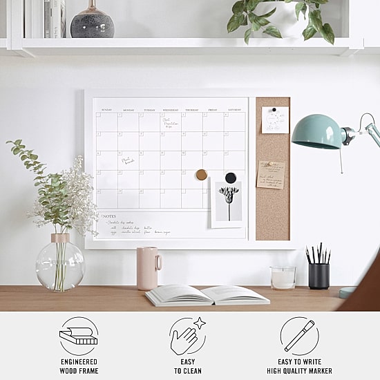 Martha Stewart 24x18 Wall Calendar/Cork Board