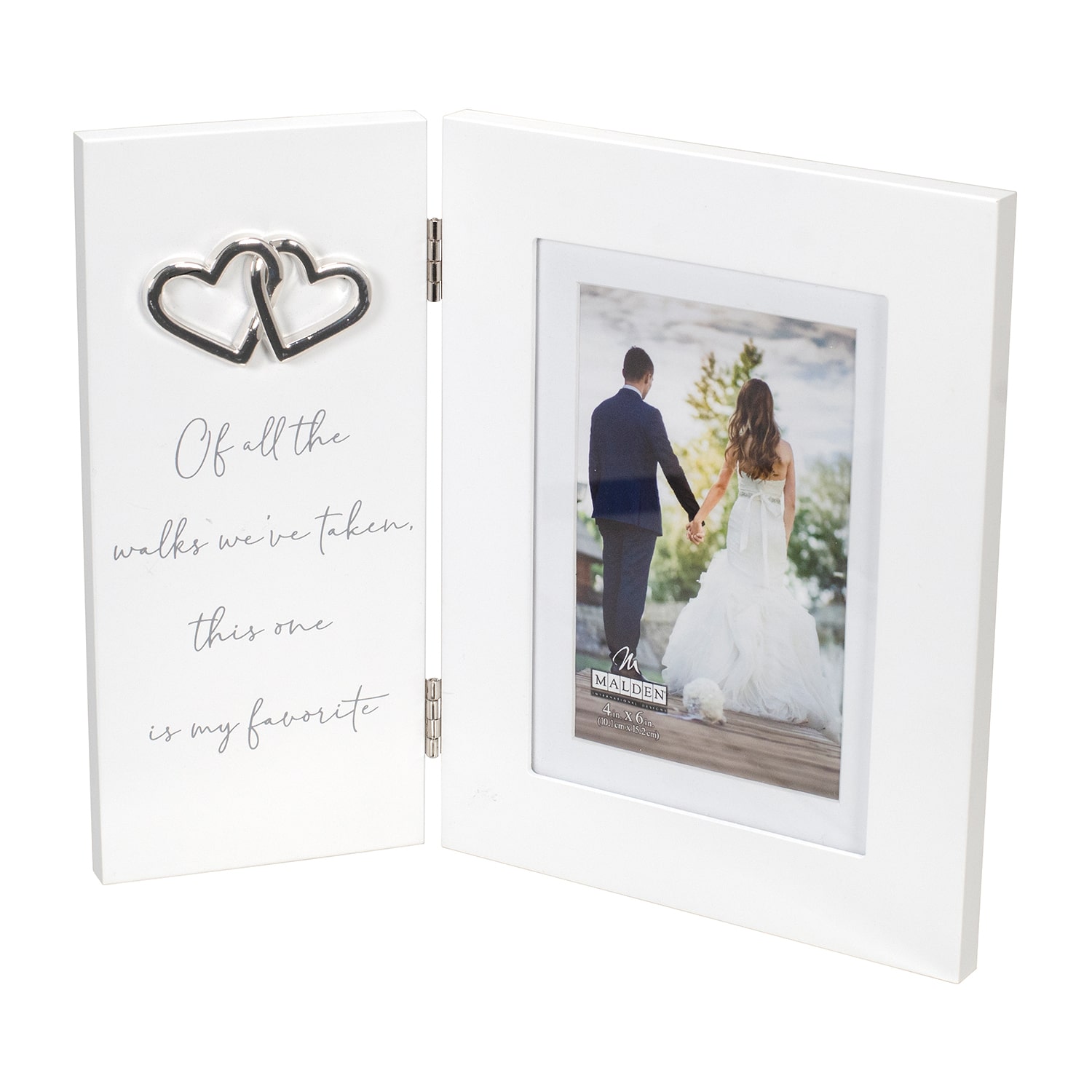 Malden "4""X6""/5""X7"" Of All The Walks Heart" Tabletop Frame
