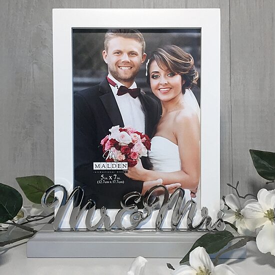 Malden "5""X7"" Mr & Mrs Platform" Tabletop Frame