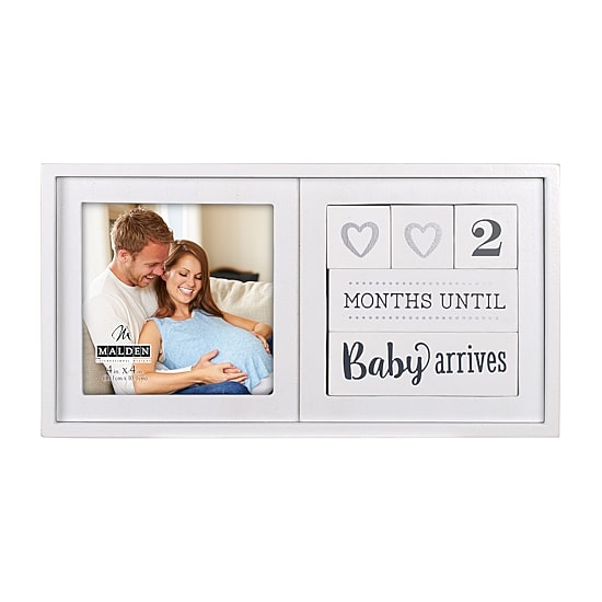 Malden 4"X4" Baby Countdown Blocks Tabletop Frame