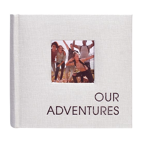 Malden Our Adventure Gray Fabric 160 Photo Album