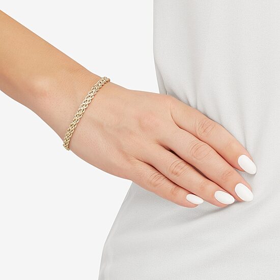 10K Gold  4.9mm 7.25" Double Rope Bracelet