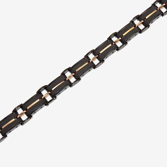 Mens Stainless Steel 8 1/2 Inch Link Bracelet