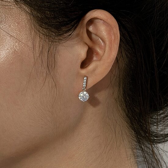 Diamonart Womens Cubic Zirconia Sterling Silver 3-pc. Jewelry Set