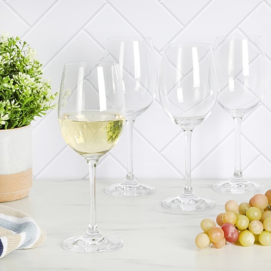 Martha Stewart Vivica 4-pc. White Wine Glasses