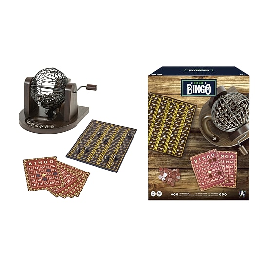 Merchant Ambassador Craftsman Deluxe Wood Bingo Game Set 390-pc. Board Game