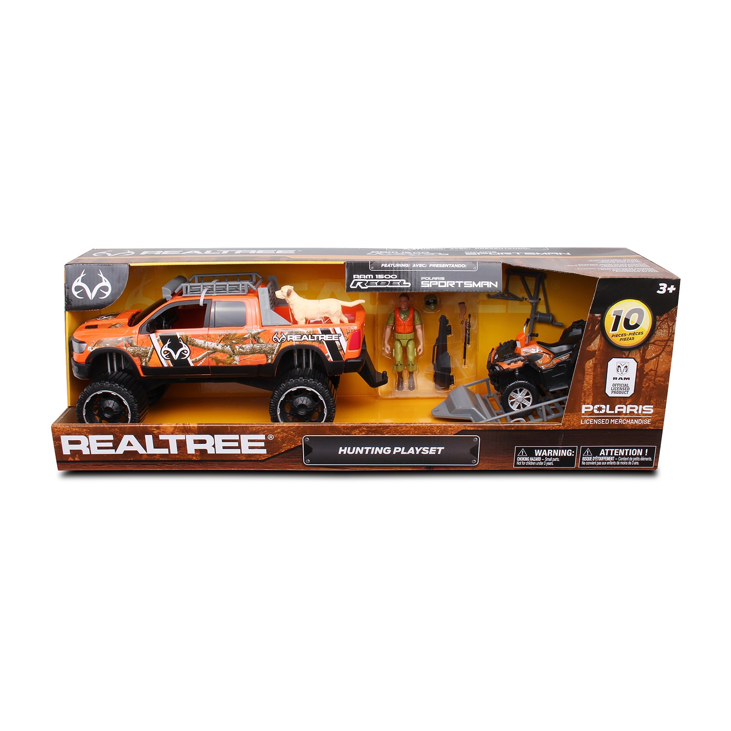 Realtree Hunting Playset Ram 1500 With Dog 10-pc. Toy Playset