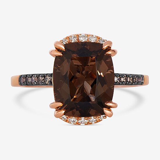 Le Vian® Ring featuring Grape Amethyst™ Chocolate Diamonds® Nude Diamonds™ set in 14K Strawberry Gold®
