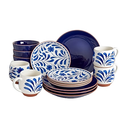チンターマニストーン100g &ミャンマー産翡翠小皿セット NO.369 Jenny Martinez 16-pc. Stoneware Dinnerware Set - JCPenney