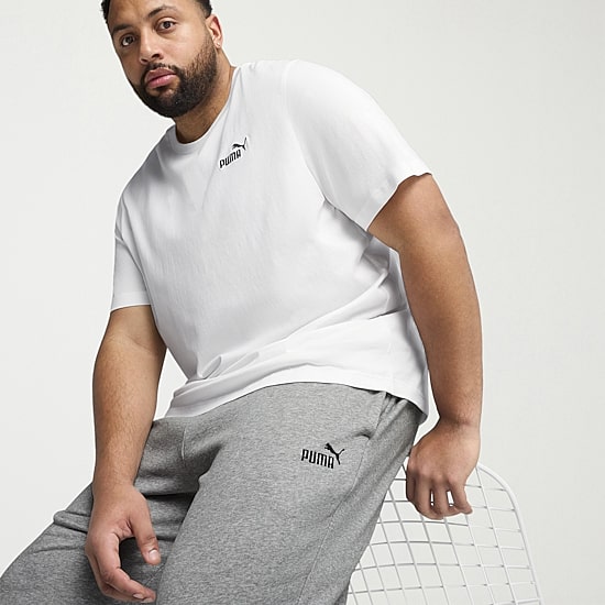 PUMA Sweatpants Essential Mens Drawstring Waist Tapered Regular Fit Fleece Sweatpant