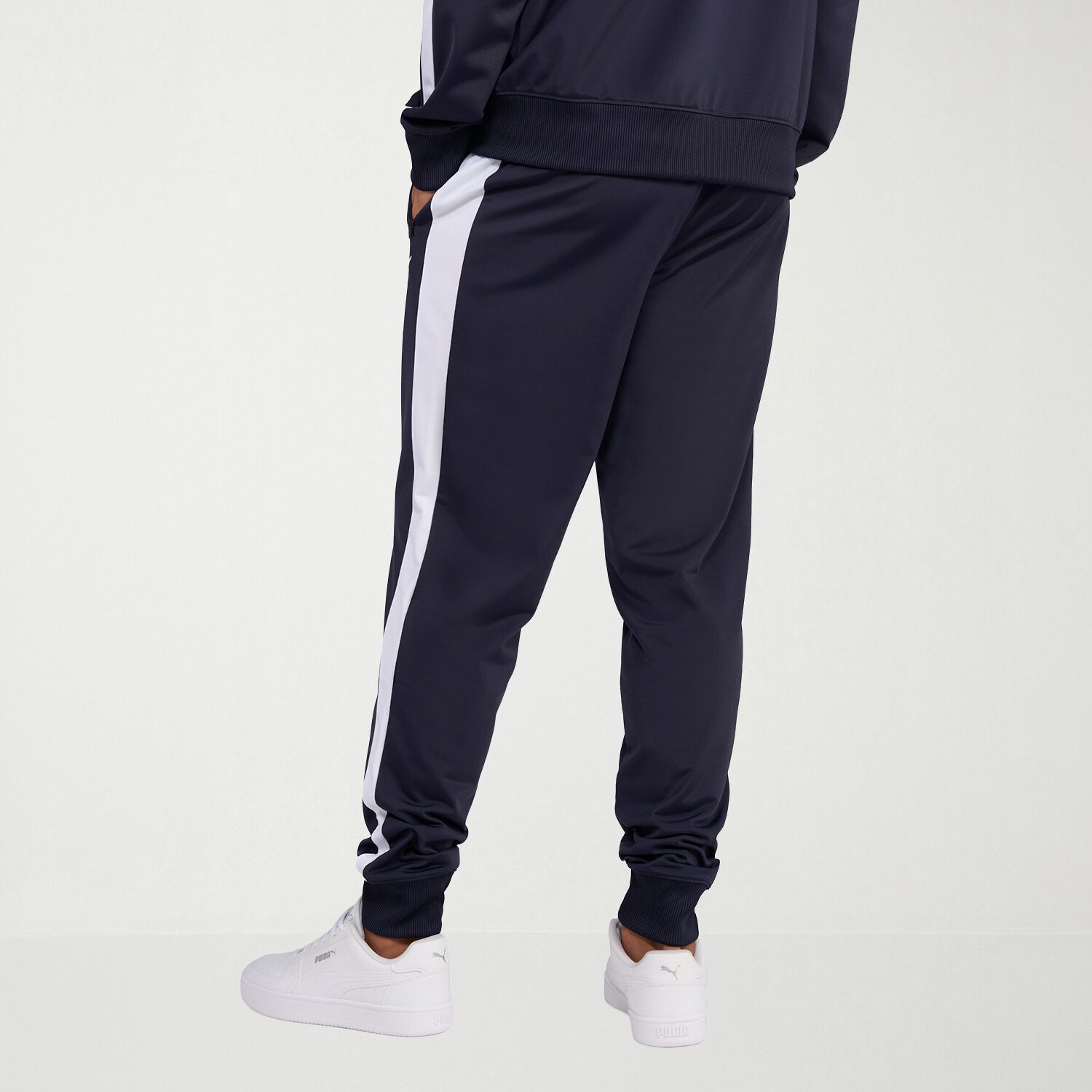 PUMA Mens Tapered Mid Rise Regular Fit Track Pant