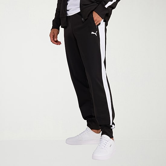PUMA Mens Tapered Mid Rise Regular Fit Track Pant