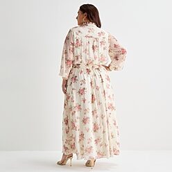 jcpenney long dresses with sleeves Worthington Womens Crew Neck Long Sleeve Fitted Maxi Dress
