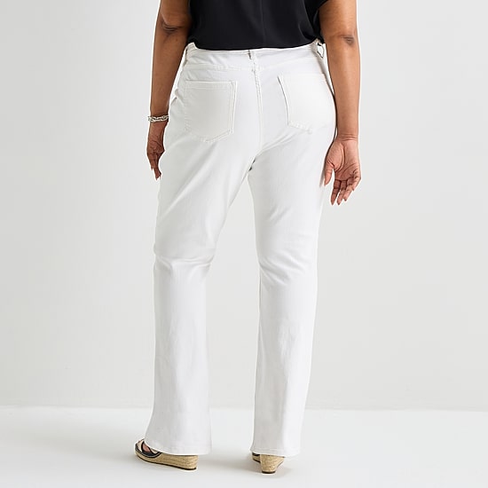 Liz Claiborne Lana Womens Plus High Rise Bootcut Jean