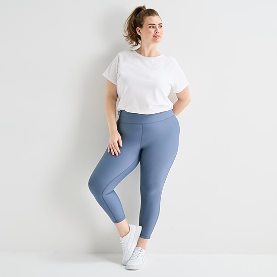 Xersion EverContour+ Womens High Rise 23" Plus Cropped Legging