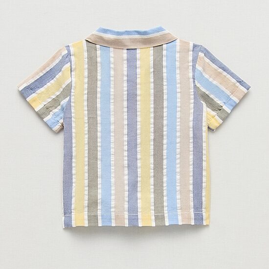 Okie Dokie Baby Boys Short Sleeve Regular Fit Button-Down Shirt